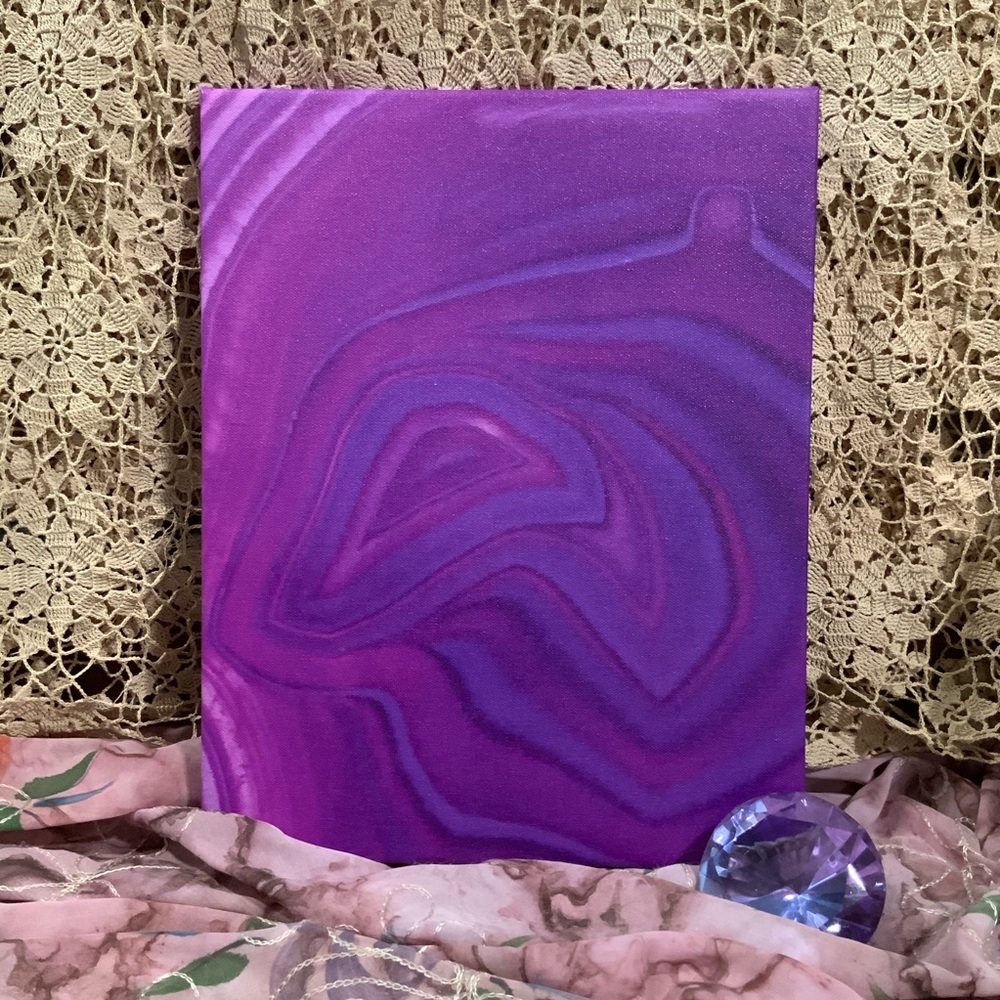 Macro Photo of Agate Taken by Me and Printed on Canvas - Picture 5 of 8